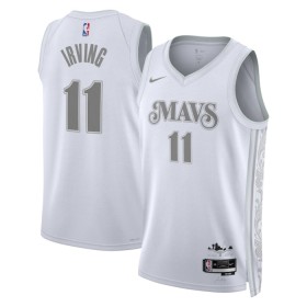 Maillot Basket Homme Dallas Mavericks Kyrie Irving 2024-25 Nike City Edition Blanc Swingman